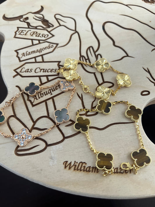 Four leaf bracelets